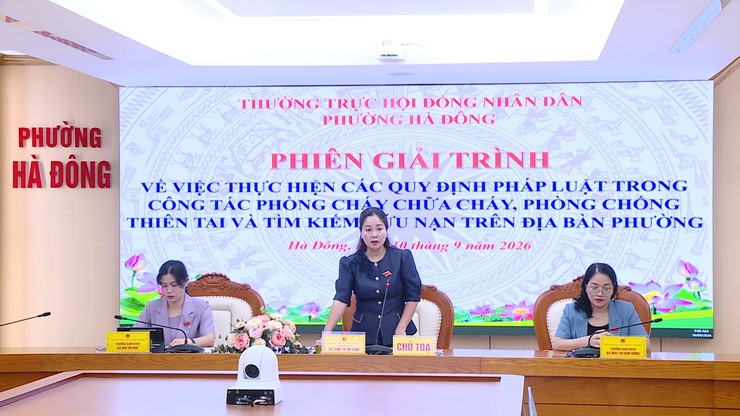 Phiên giải trình về công tác PCCC, phòng chống thiên tai và tìm kiếm cứu nạn trên địa bàn 1 phien giai trinh pccc cnch 2 1789023921774233726713